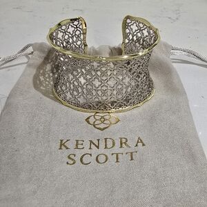 Kendra Scott Candice Cuff Bracelet Silver and Gold Cuff